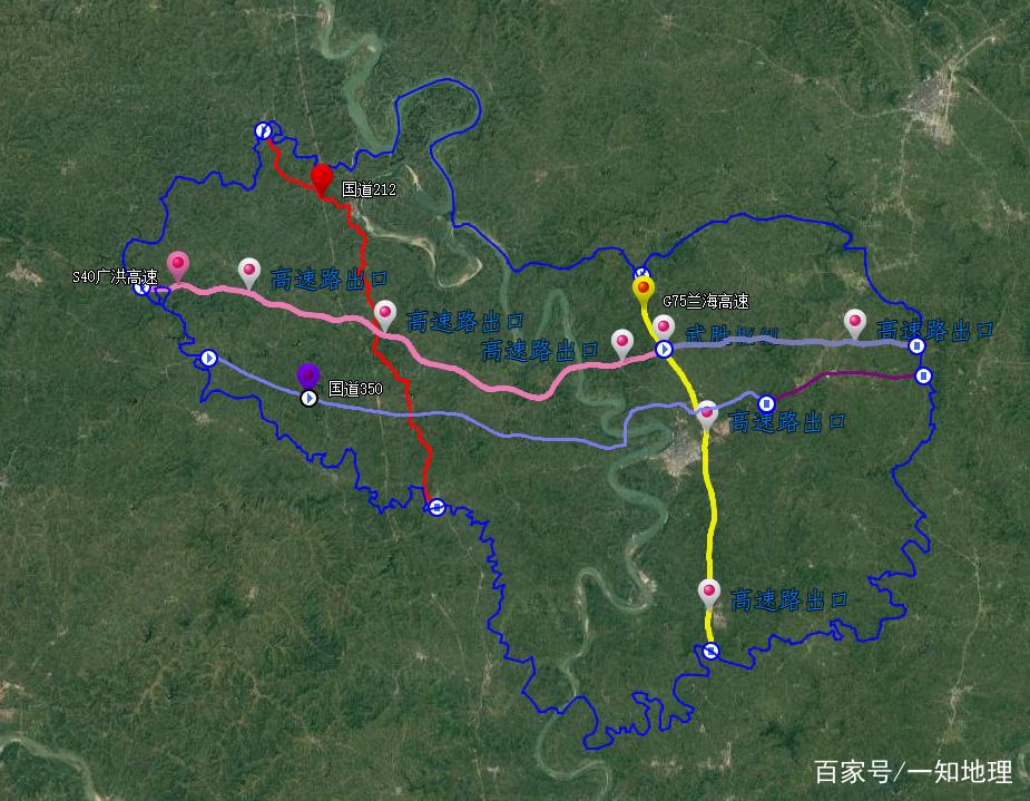 武胜s206省道最新地图