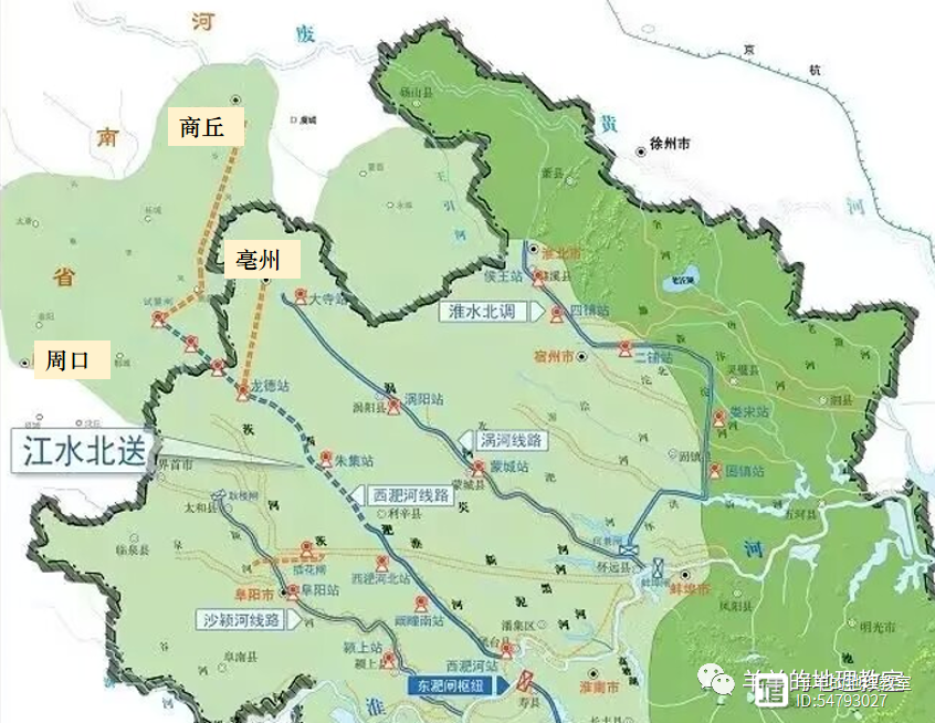 引江济淮最新线路图